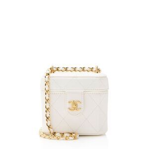 Chanel Quilted Lambskin Vanity Crossbody